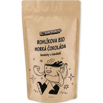 Rohlík.cz Rohlíkova bio Horká čokoláda 70% - Banánky v čokoládě