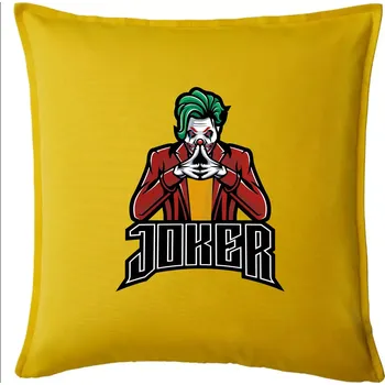 Polštář Joker šílený - Polštář 50x50 - 50x50 - Pouze potah ( Žlutá )
