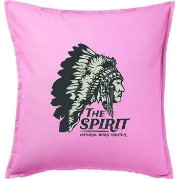 Polštář Indián hlava - Polštář 50x50 - 50x50 - Pouze potah ( Růžová )