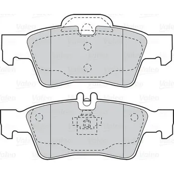 Brzdová destička Sada brzdových destiček, kotoučová brzda VALEO 302039