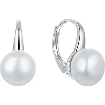 Náušnice Stříbrné náušnice s perlou