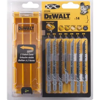 DEWALT Sada pilových plátů XPC na dřevo z oceli HCS, 14 ks DT2298