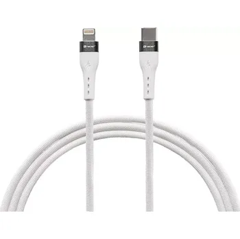 Datový kabel nabíjecí a datový kabel usb‑c na lightning 1 m bílý