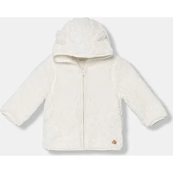 Kojenecká fleecová mikina United Colors of Benetton 36BTA501T.W.Seasonal bílá 00X, vel. 62