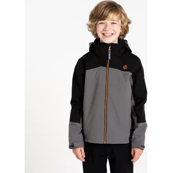 Dětská membránová bunda Dare2b EXPLORE II černá/šedá 134-140
