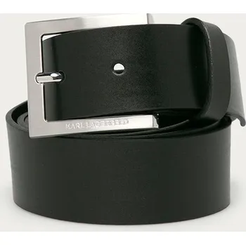 Opasek Karl Lagerfeld - Kožený pásek 500498.815300 černá 99X, vel. 95