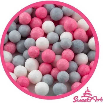 Jedlá dekorace na dort SweetArt cukrové perly Kitty mix 7 mm (80 g) ♡