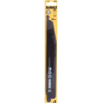 Pila DeWALT Pilový plátek bimetalový HCS na dřevo a plast, 228 mm (5 ks) DT2363
