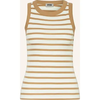 Drykorn Dámský Top Olina, světle hnědá / bílá, 34