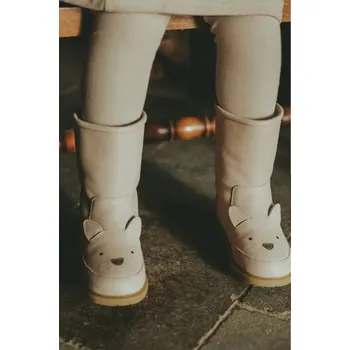 Dívčí zimní obuv Dětské kožené zimní boty Donsje Wadudu Classic Boots Cat růžová barva, 2022020 2022020.29.33 03X, EUR 32