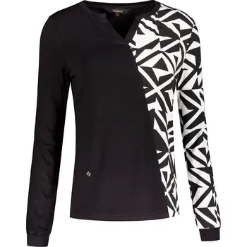 Dámské tričko Dámské triko KIXMI VIVIANE ČERNÁ/BÍLÁ L