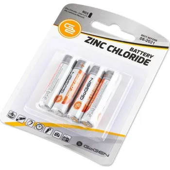 Článková baterie GoGEN AAA, R03, blistr 4ks (R03ZINC4)