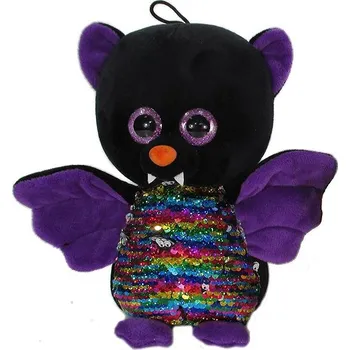 plyšák Vizopol Netopýr s flitrama, fialová křídla 20 cm