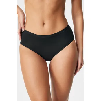 Kalhotky Klasické kalhotky Pure se zvýšeným pasem bavlněné