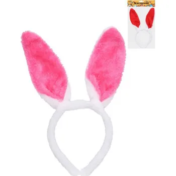 Karnevalový doplněk KARNEVAL Čelenka zajíček s ušima 2 barvy (karnevalový doplněk)