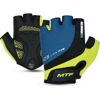 Cyklistické rukavice Cyklistické rukavice MTF dětské, zelené/modré, XXS