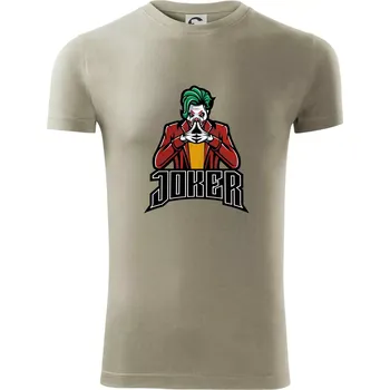 Pánské oblečení Joker šílený - Viper FIT - Pánské zůžené tričko - M ( Light khaki )