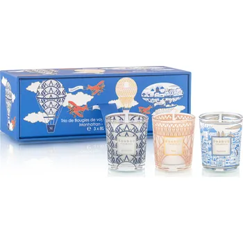 Baobab Collection, Vonné svíčky My First Baobab Gift Trio Manhattan-Paris-Mykonos, 3 ks - Formadore