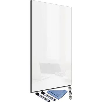Kancelářský nábytek Glasdekor Magnetická skleněná tabule 150x60cm Barva: Bílá RAL 9010, Rozměr V/Š: 60x150cm