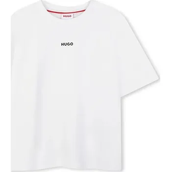 Chlapecké tričko Dětské bavlněné tričko HUGO G00434.162.174 bílá 00X, vel. 162