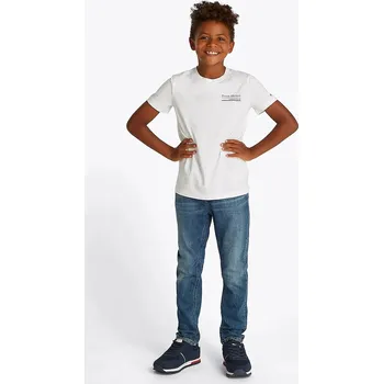 Chlapecké oblečení Dětské bavlněné tričko Tommy Hilfiger KB0KB09537.74.122.PPYA bílá 00X, vel. 110