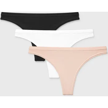 Kalhotky 3PACK Tanga Pure bavlněné