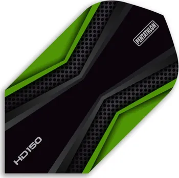 Příslušenství pro šipky Pentathlon Letky HD150 - Slim - Green / Black PNT2103