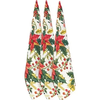 Utěrka Utěrka Vánoční růže, sada 3 ks