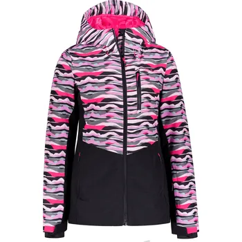 Dámská zimní bunda ALTISPORT GARDIN ČERNÁ/RŮŽOVÁ XXL