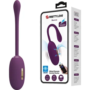 PRETTY LOVE - Doreen, 12 vibrační funkcís 3 electric shock funkcís Mobile APP Long-distance Control
