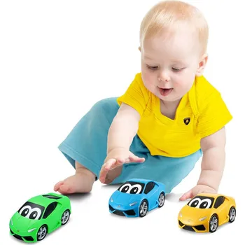 autíčko GAZELO Kovové natahovací závodní autíčko 6cm Žluté