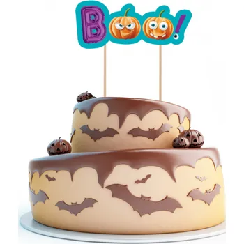 Přisada na vaření a pečení Dekorace na dort Halloween - Trick or Treat - Boo /BP