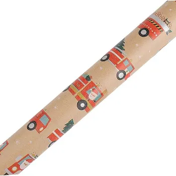 Balící papír Stoklasa Balící papír vánoční přírodní 0,7x2m