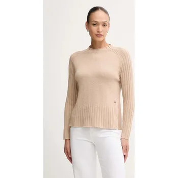 Dámský svetr Svetr s příměsí vlny Pepe Jeans PL7000056 béžová 80X, vel. XL