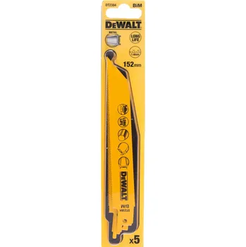 Pila DeWALT Pilový plátek univerzální 152 mm - na kovy, plechy, trubky a profily do 3 mm (5 ks) DT2384