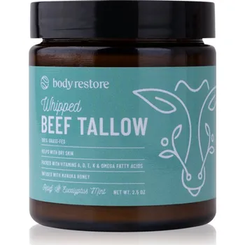 Tělový krém Body Restore Whipped Beef Tallow Balm Eucalyptus & Mint vyživující tělový krém 73 ml