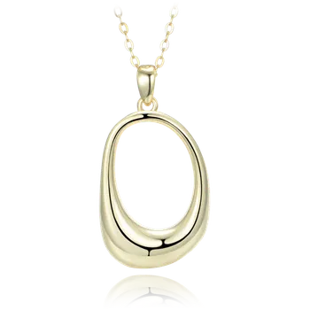 Náhrdelník MINET Moderní pozlacený stříbrný náhrdelník JMAN0645GN45