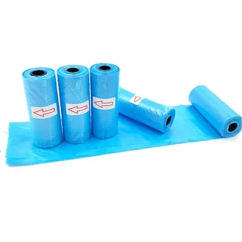 sáček na exkrement Pytlíky na psí exkrementy, pevné modré sáčky na roli, 8 rolí (120 ks)