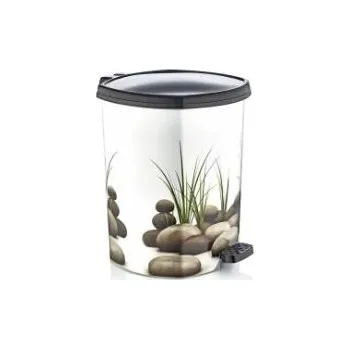 Odpadkový koš Koš odpadkový 20 l pedál "Kameny" plast
