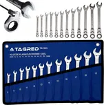 Tagred Sada klíčů očkoplochých s kloubem, ráčnou 12 ks 8-19 mm, v pouzdře, CrV - kované, kalené