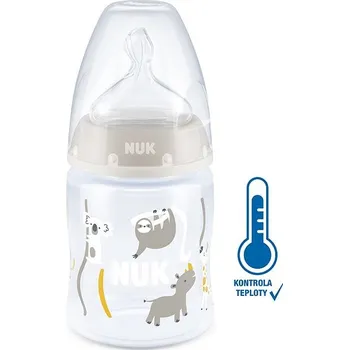 Kojenecká láhev NUK FC+ Lahev s kontrolou teploty 150 ml béžová