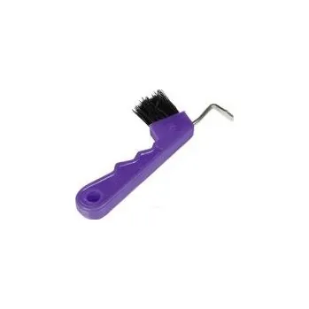 Čištění pro koně Háček na kopyta s kartáčkem fialový