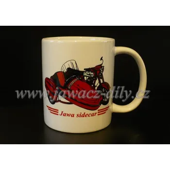 Hrnek s motivem Jawa sidecar