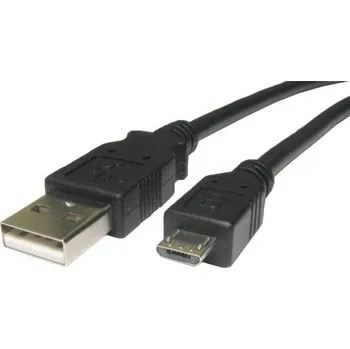 AQ Micro USB - USB 2.0 A kabel, M/ M, 1,8 m (xaqcc64018) černý