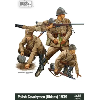 Plastikový model IBG 1/35 Polish Cavalrymen (Uhlans) 1939 (4 fig.)