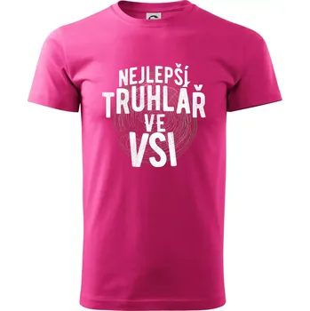 Pánské tričko Nejlepší truhlař ve vsi - Klasické pánské triko vyšší gramáže - L ( Purpurová )