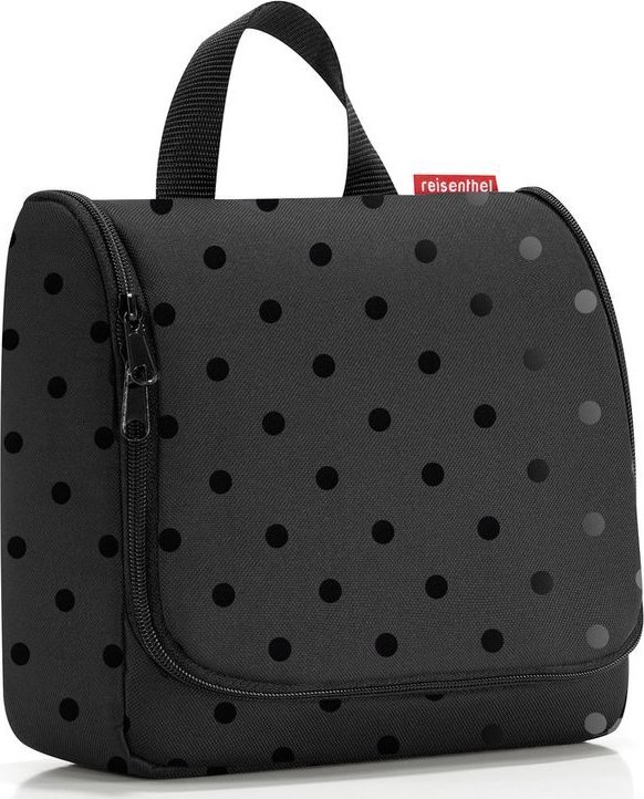 Toaletní taštička Reisenthel Toiletbag Glossy Dots Black