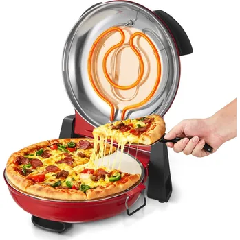 Pec na pizzu Vevor Elektrická pizza kamna 1200 W, kámen 304.8 mm, 5 režimů, 420℃