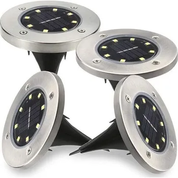 Venkovní osvětlení 8 LED Solární zahradní světlo - 4ks