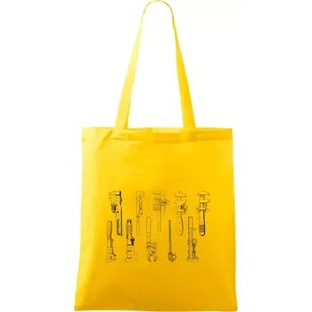 Nákupní taška Instalatérské nářadí - Taška bavlněná - 42 x 38 cm ( Žlutá )